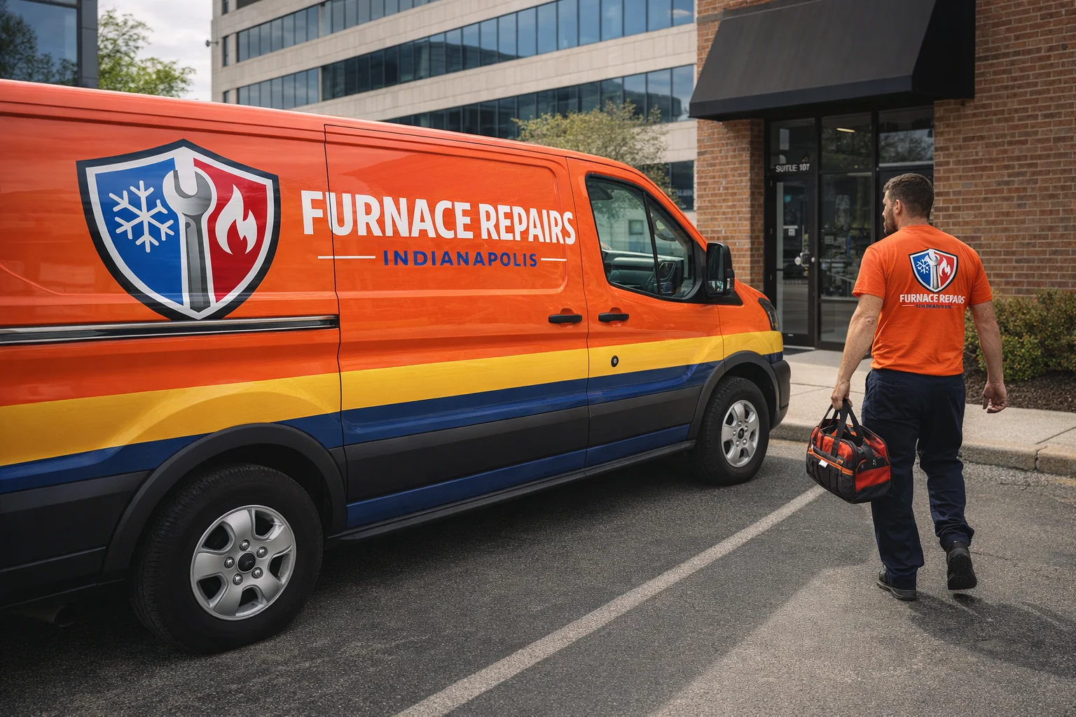 Furnace Repairs Indianapolis - Branded Van 2